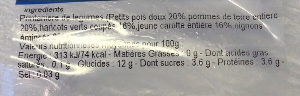 Printanieres de legumes