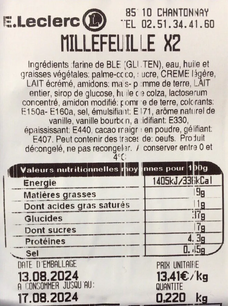 Millefeuille