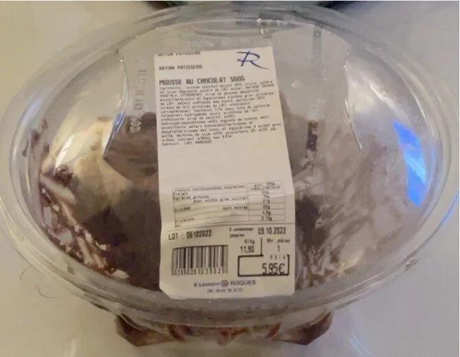 Mousse au chocolat 500g