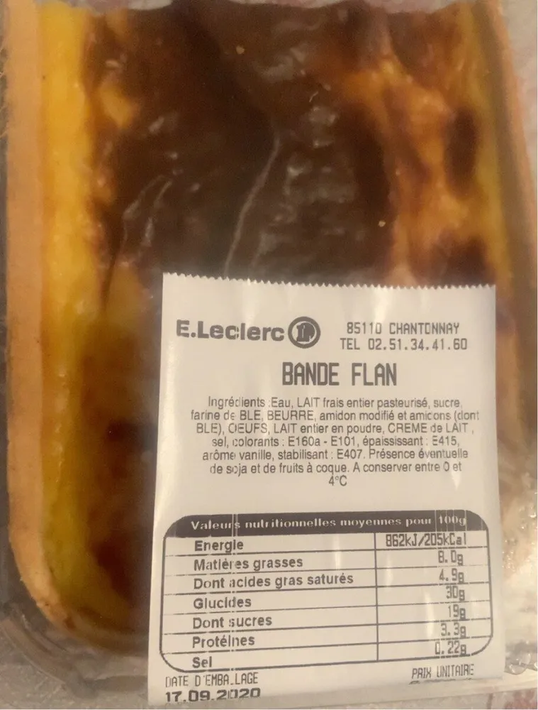 Flan bande