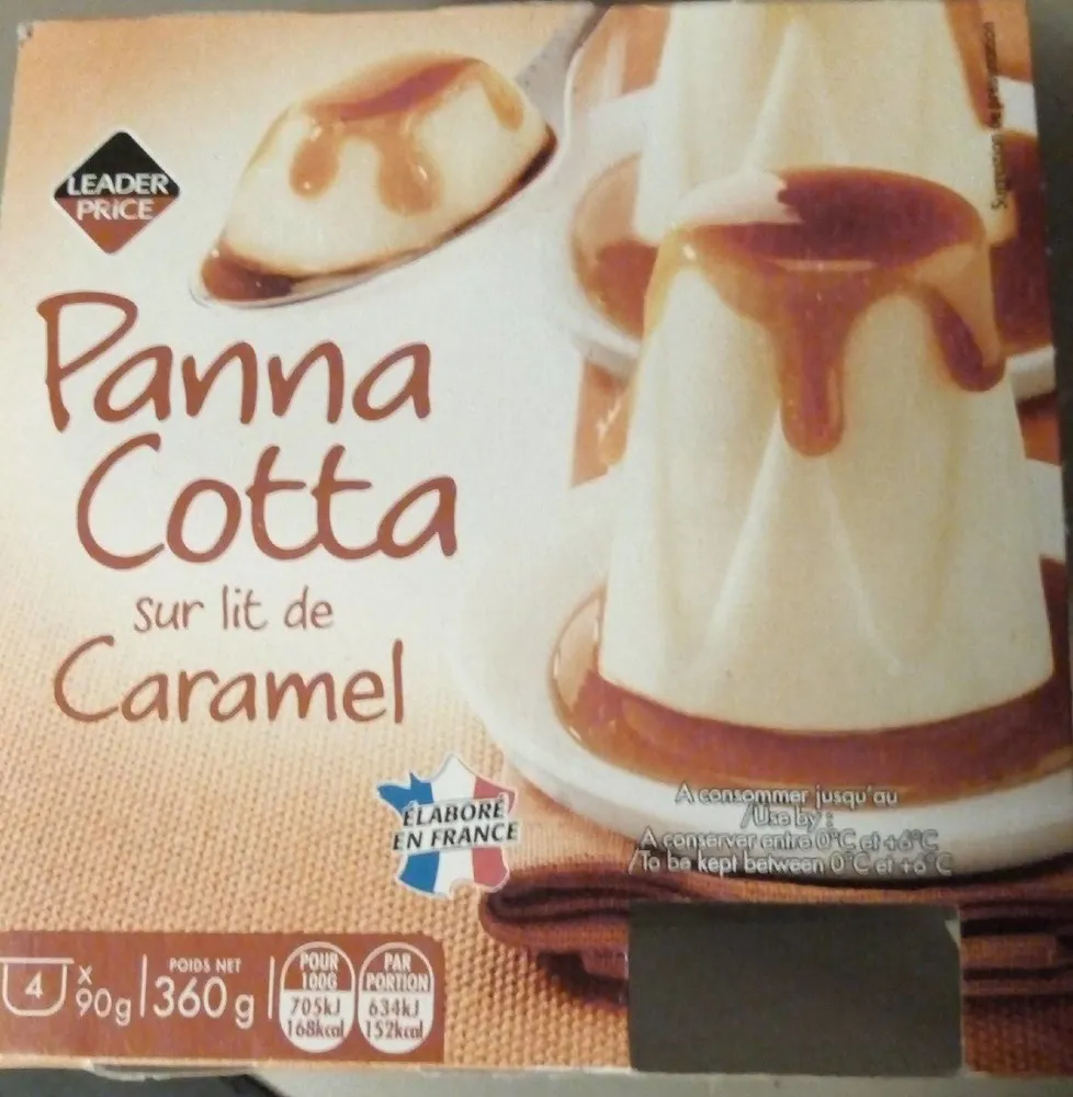 Panna cotta sur un lit de caramel