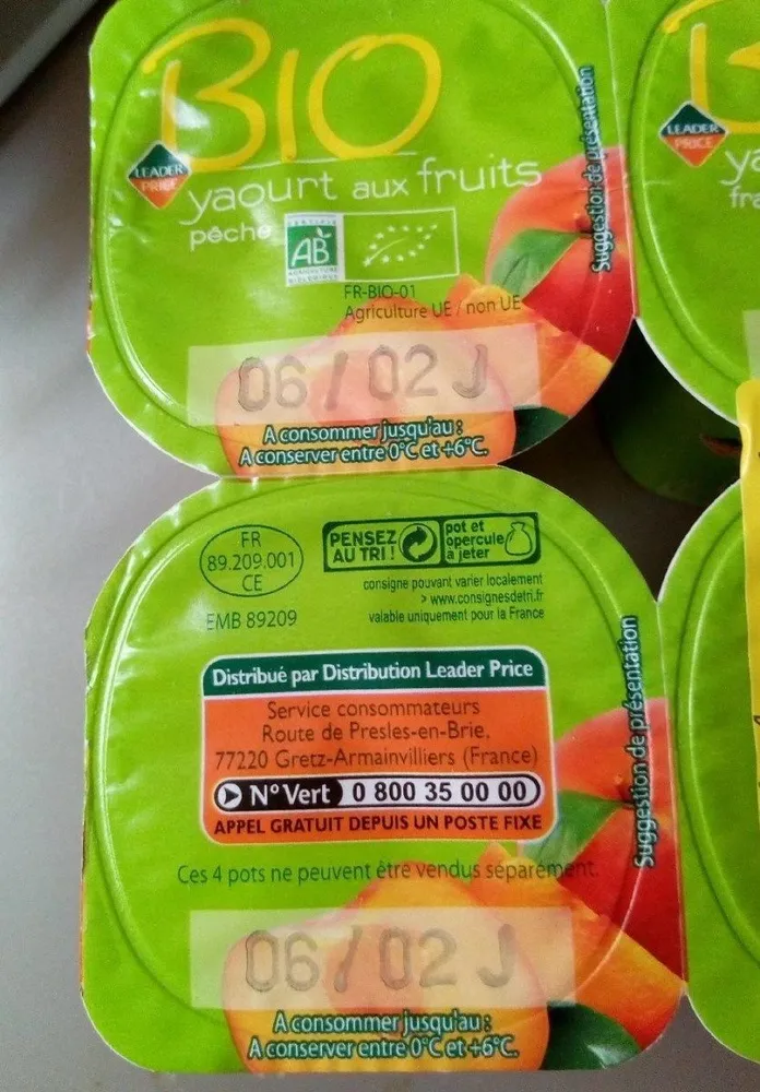 Yaourt aux fruits