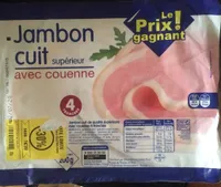 Jambon cuit supérieur avec couenne