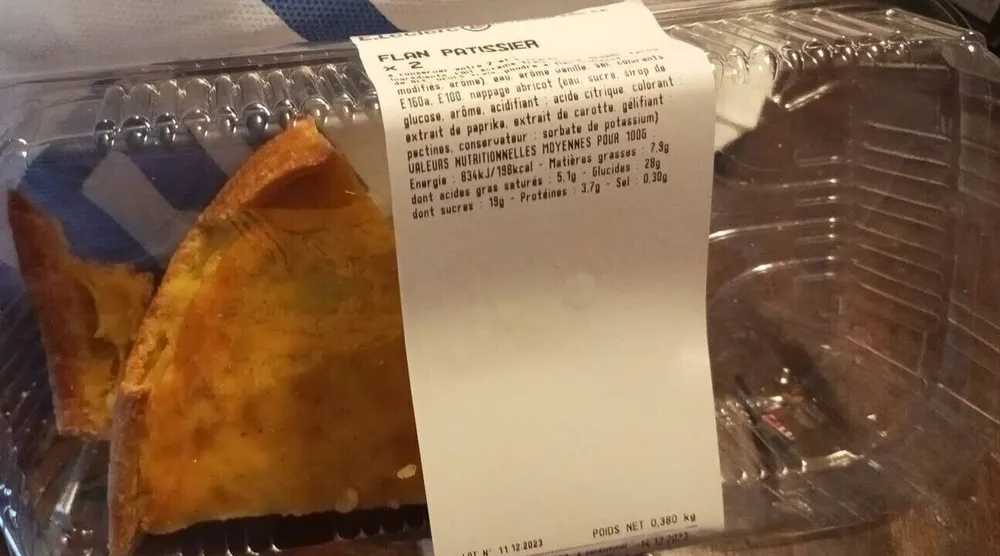 Flan pâtissier