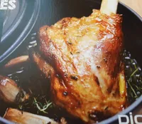 Souris d'agneau cuite dans son jus au thym