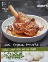 Souris d'agneau fondante cuite dans son jus au thym