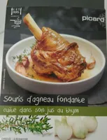 Souris d'agneau fondante cuite dans son jus au thym