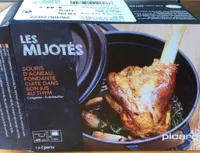 Souris d’agneau fondante cuite dans son jus de thym