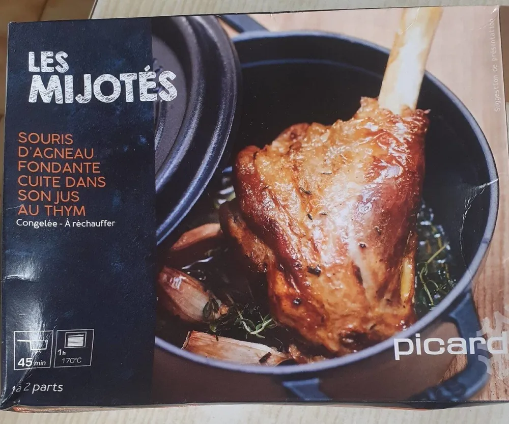 Souris d agneau fondante cuite dans son jus au thym