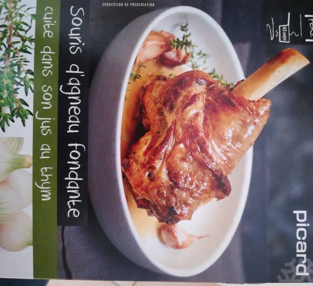Souris d'agneau fondante thym