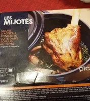 Souris d agneau fondante cuite dans son jus au thym