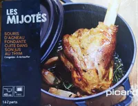 Souris d'agneau fondante cuite dans son jus au thym