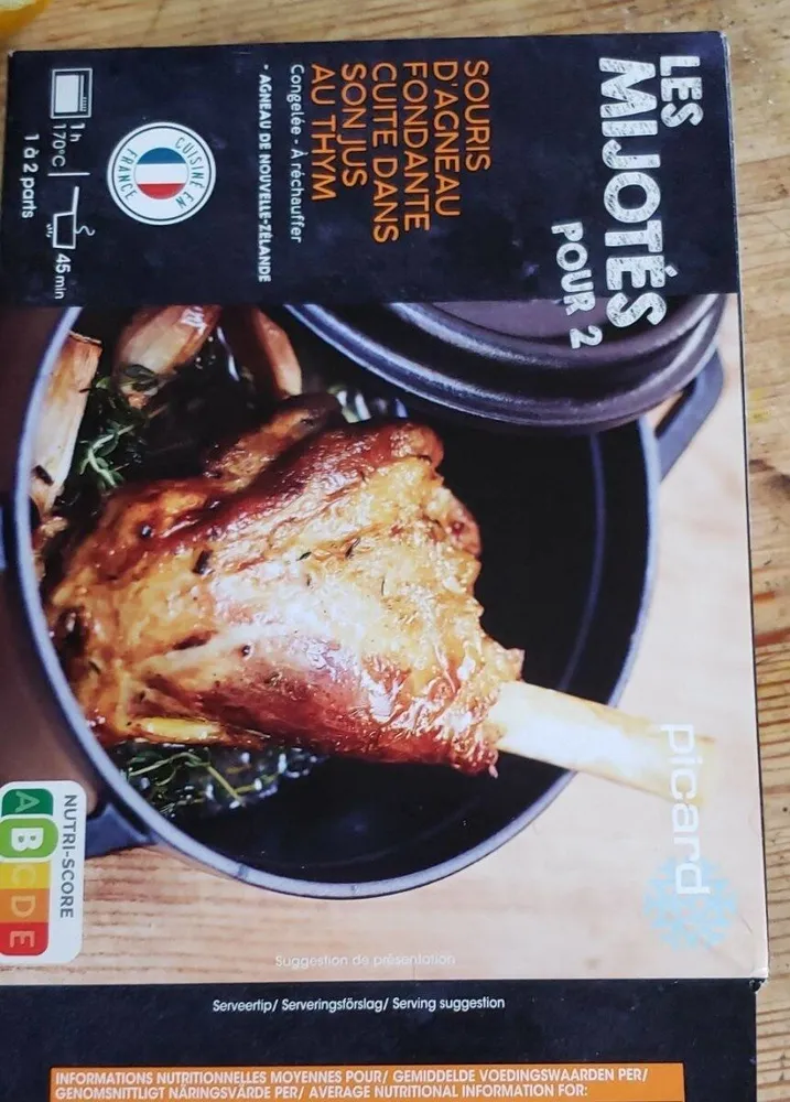 Les mijotés Souris d agneau