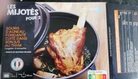 Souris d'agneau fondante cuite dans son jus au thym