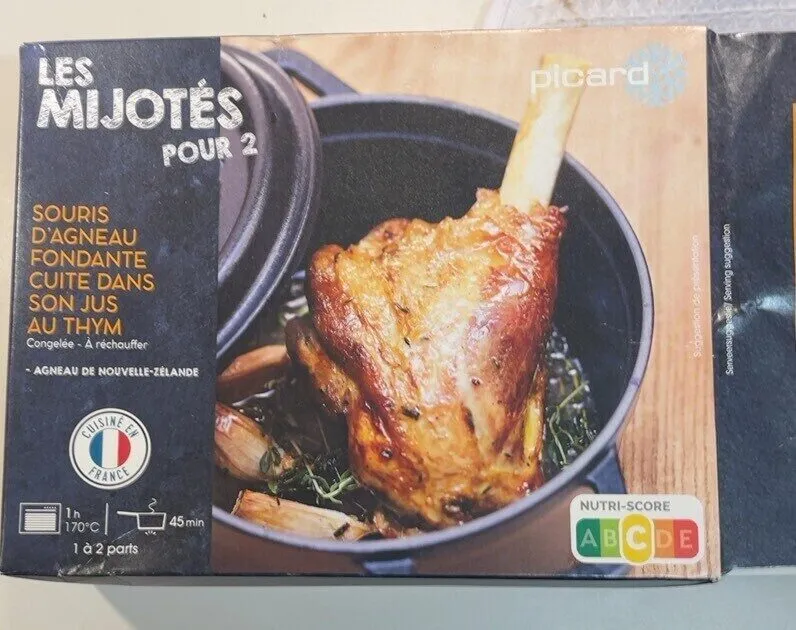 Souris D'agneau Fondante Cuite Dans Son Jus Au thym