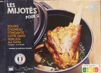 Souris d'agneau fondante cuite dans son jus au thym