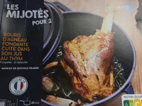 Souris d'agneau fondante cuite dans son jus au thym