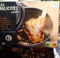 Les Mijotés pour 2 Souris d'agneau fondante cuite dans son jus au thym