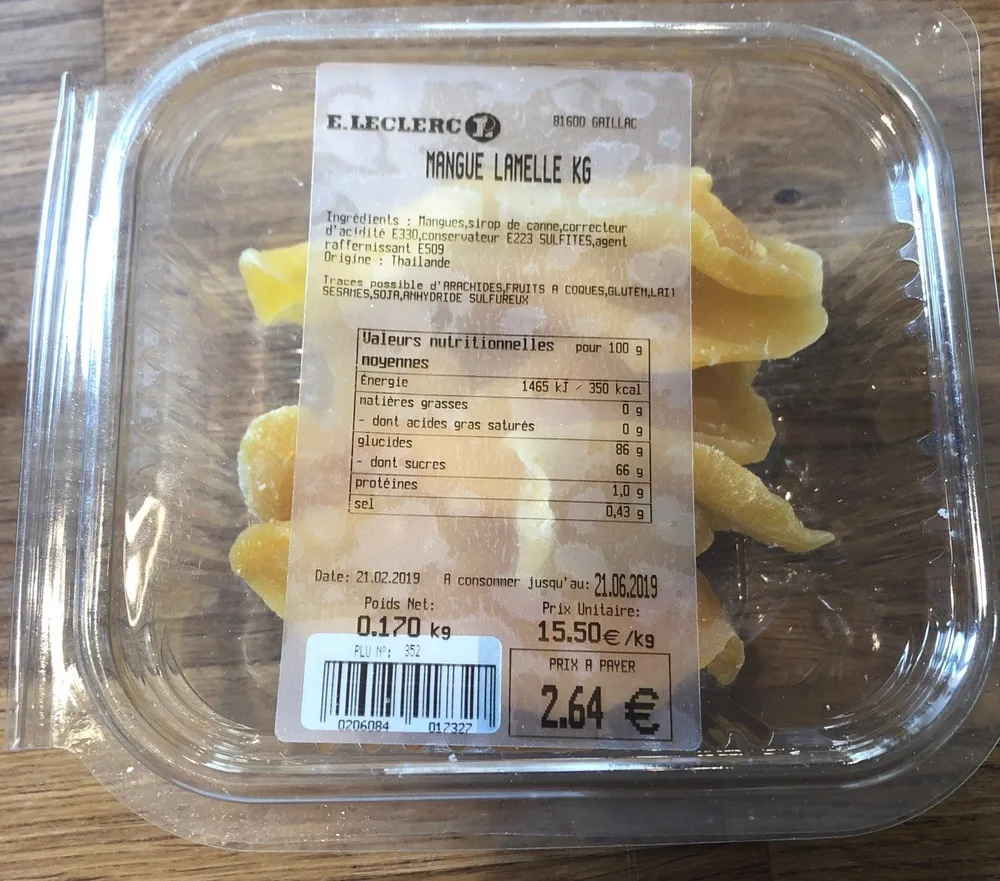 Mangue lamelle