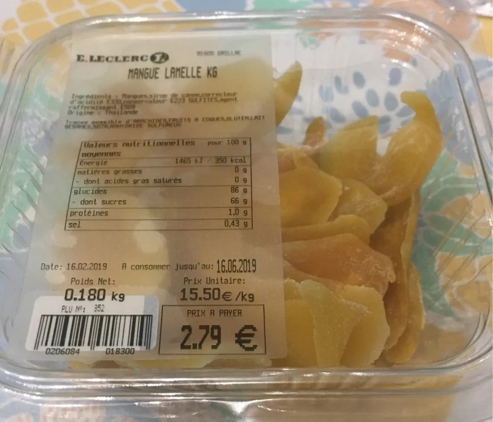 Mangue lamelle