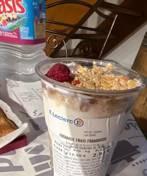 Fromage frais framboise