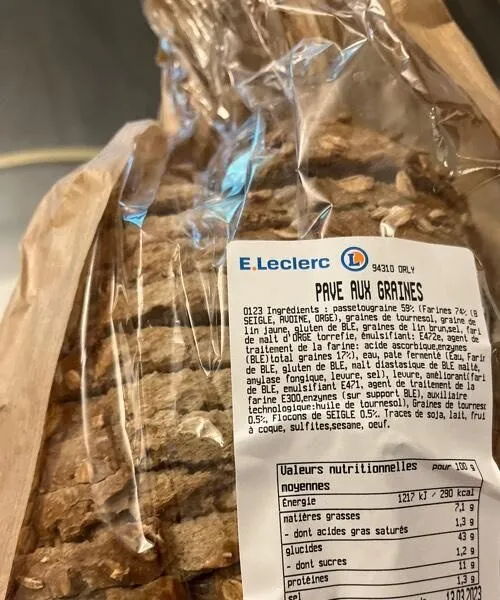 Pavé aux graines