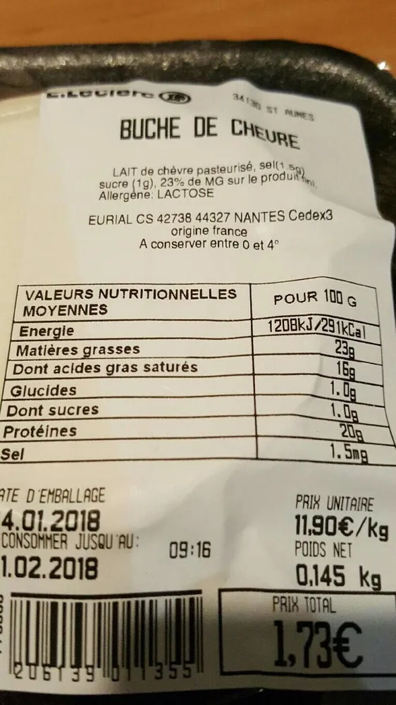Bûche de chèvre