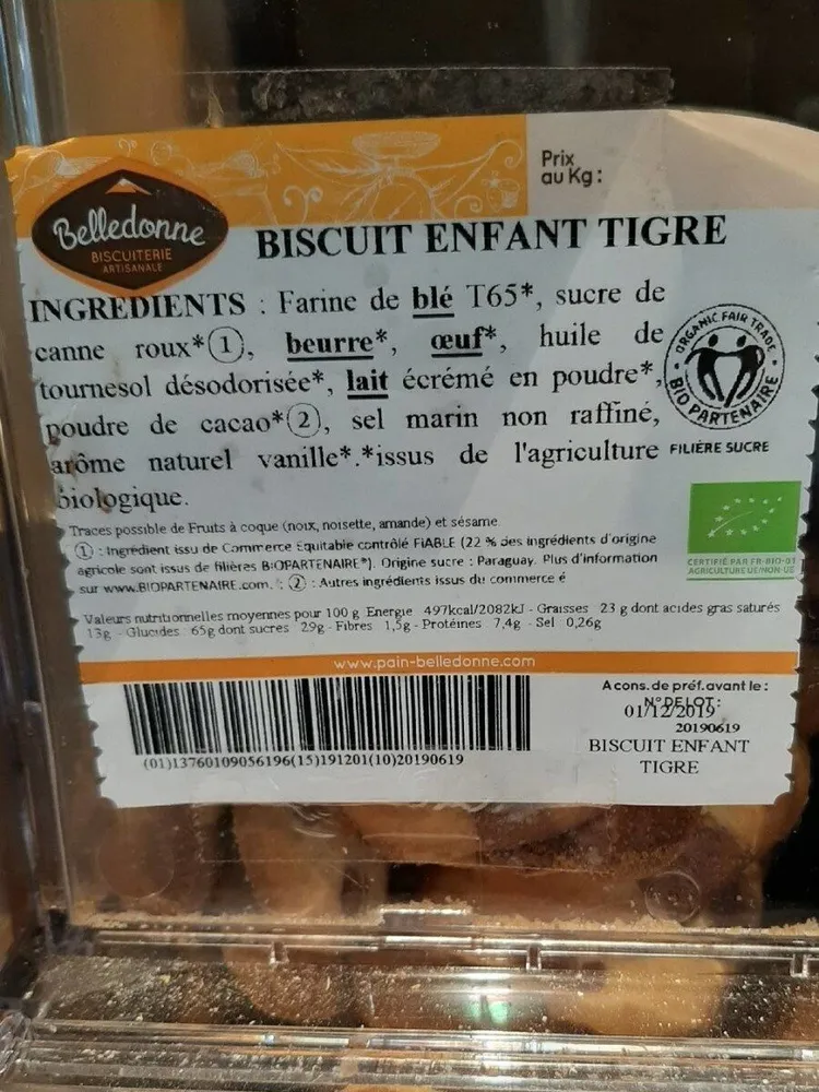 Biscuits tigre