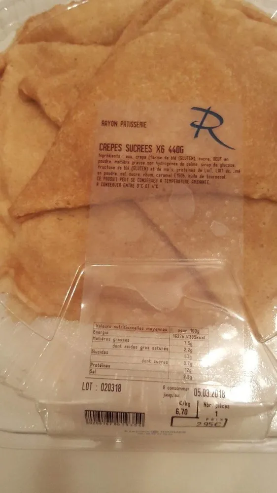 Crêpes sucrées