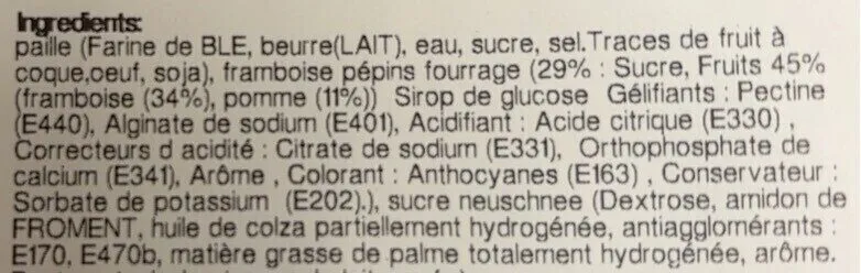Paille à la confiture