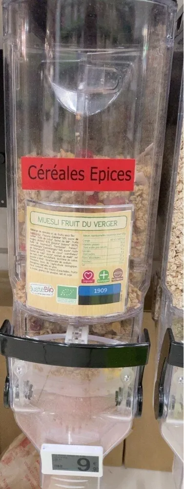 Muesli fruits du verger