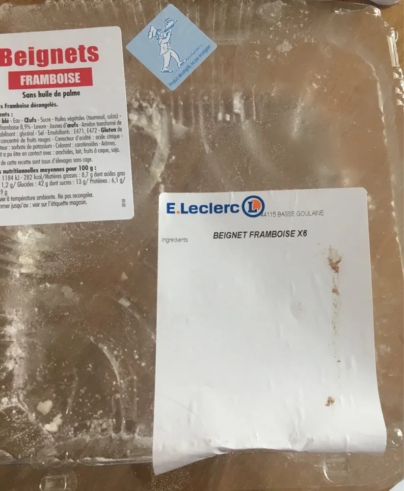 Beignet framboise leclerc