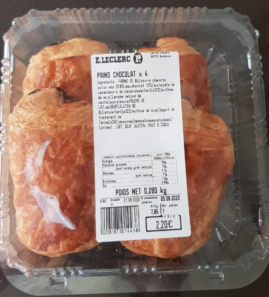 Pains au chocolat x 4