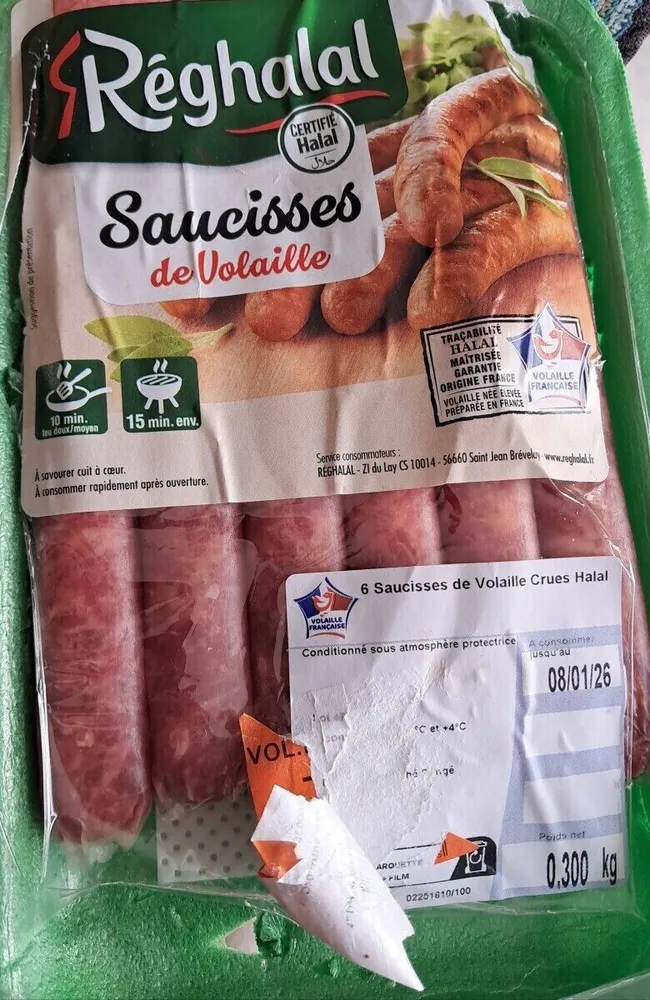 Saucisses de volaille