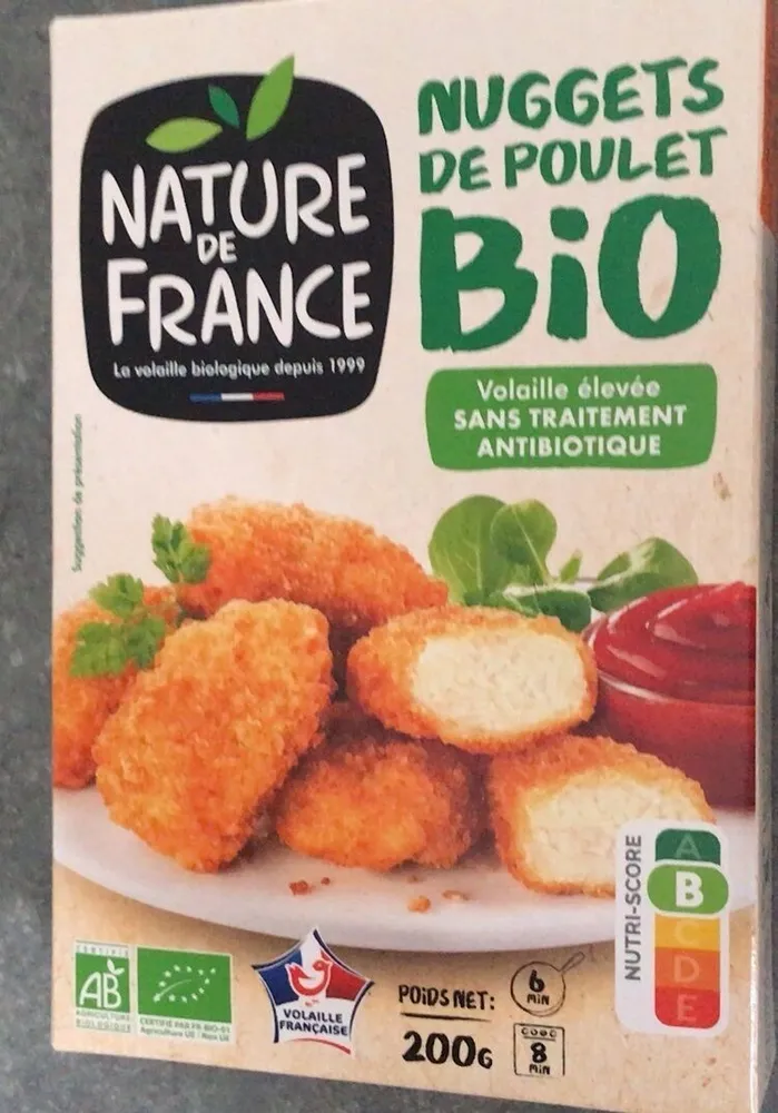 Nuggets de poulet bio