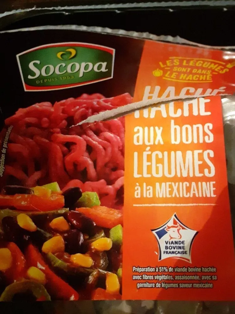 Haché aux bons légumes à la mexicaine
