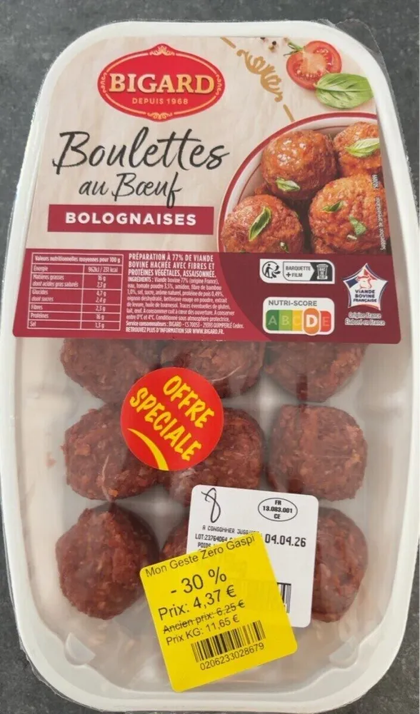 Boulettes boeifs bolognaises