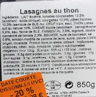 Lasagnes au thon