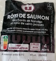 Roti de saumon des fjords de norvege et noix de saint jacques