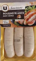 Boudin blanc aux cèpes