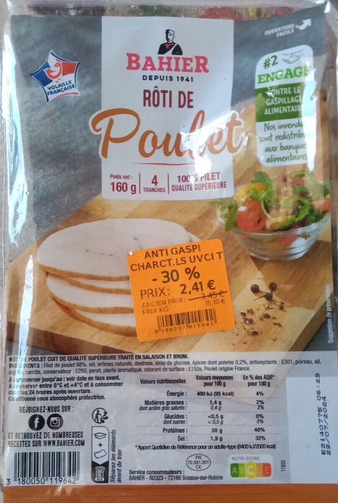 Rôti de poulet