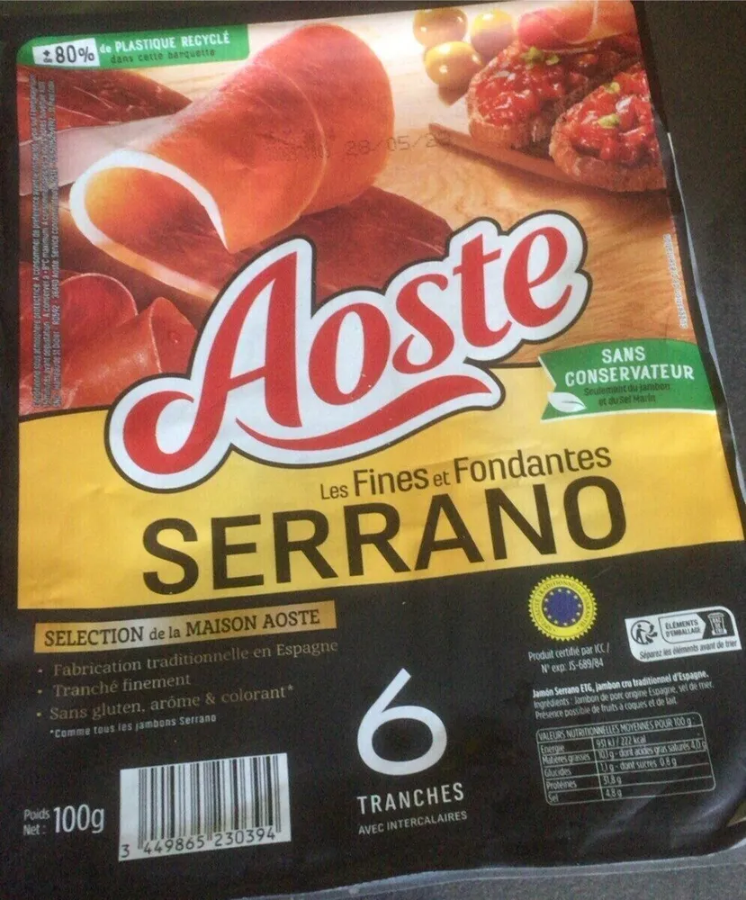 Les fines et fondantes Serrano