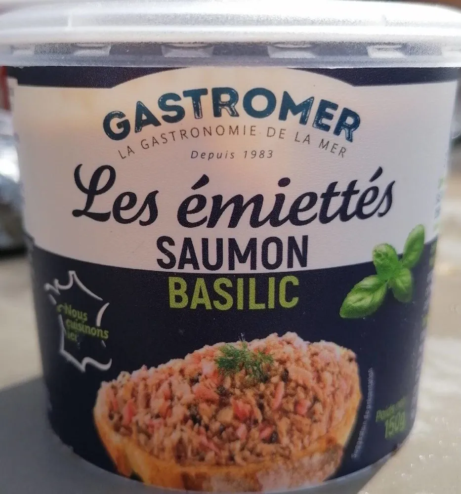 Les émiettés Saumon basilic