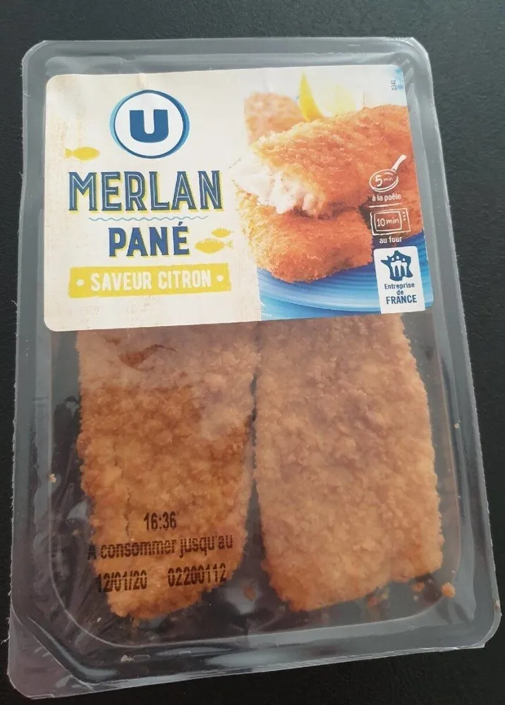 Merlan pané saveur citron