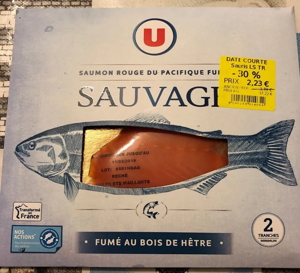Saumon rouge du Pacifisue fumé