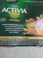 Activia au bifidus céréales graine de pavot