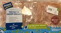 Thin sliced chicken breasts