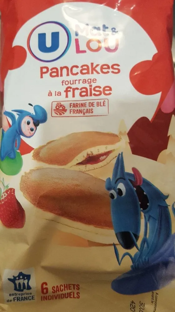 Pancakes fourrage à la fraise
