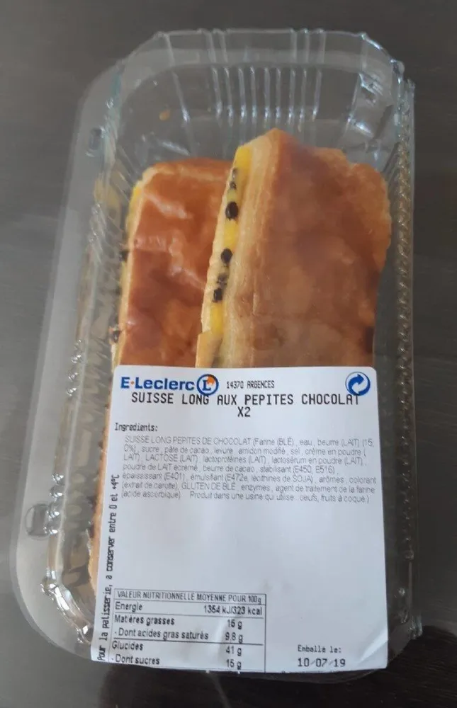 Suisse long aux pépites chocolat