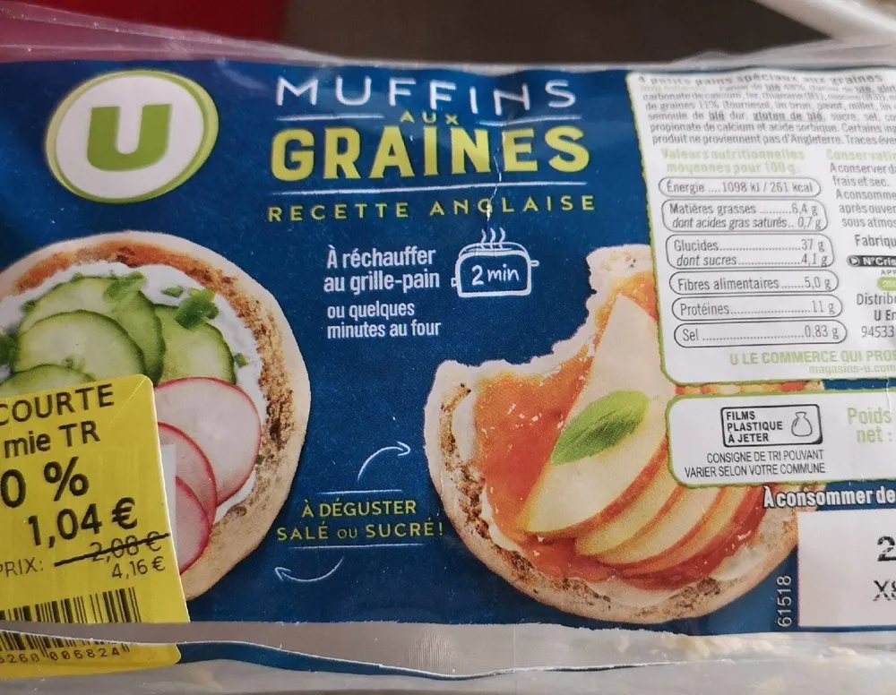 Muffins aux graines